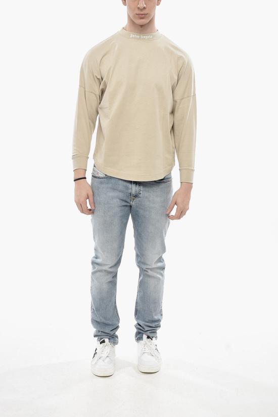 팜앤젤스 긴팔 티셔츠 PMAB001C99JER0046101 Beige - PALM ANGELS
