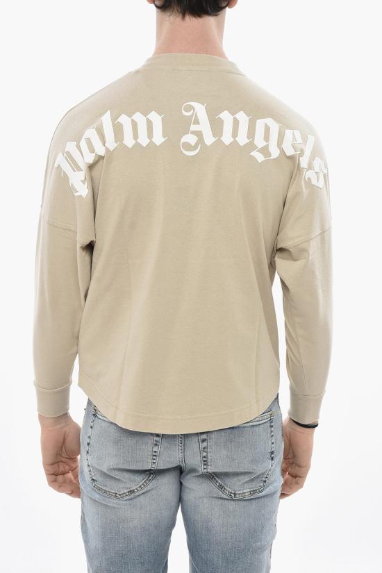  팜앤젤스 긴팔 티셔츠 PMAB001C99JER0046101 Beige - PALM ANGELS