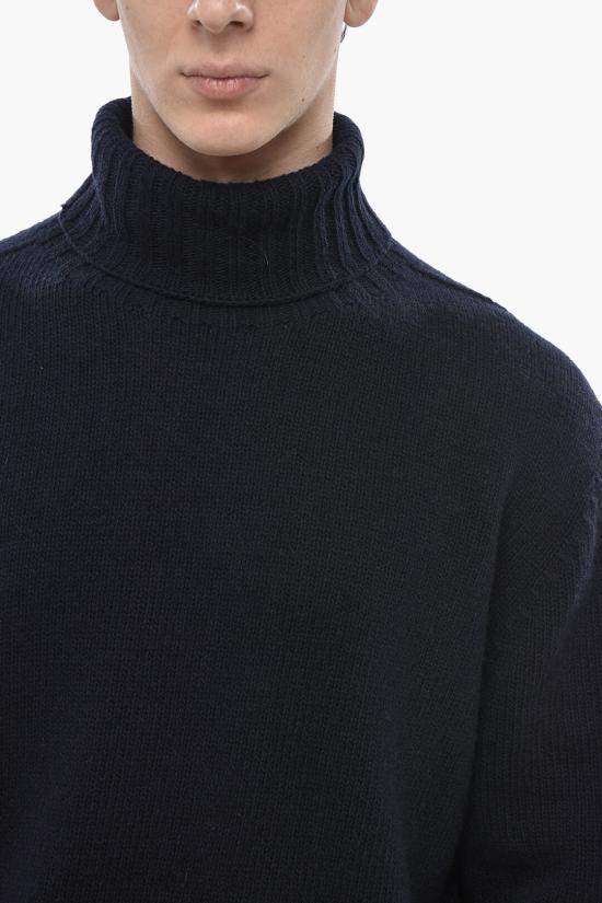  팜앤젤스 터틀넥 PMHF009C99KNI0014601 Blue - PALM ANGELS