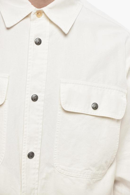  팜앤젤스 데님 셔츠 PMES037S25FAB0010303 White - PALM ANGELS