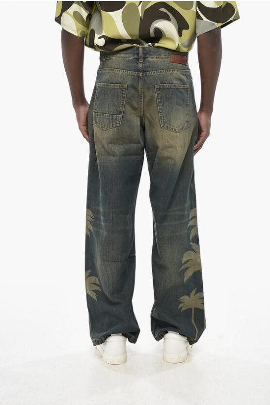  팜앤젤스 데님 팬츠 PMYA049S25DEN0016009 Blue - PALM ANGELS