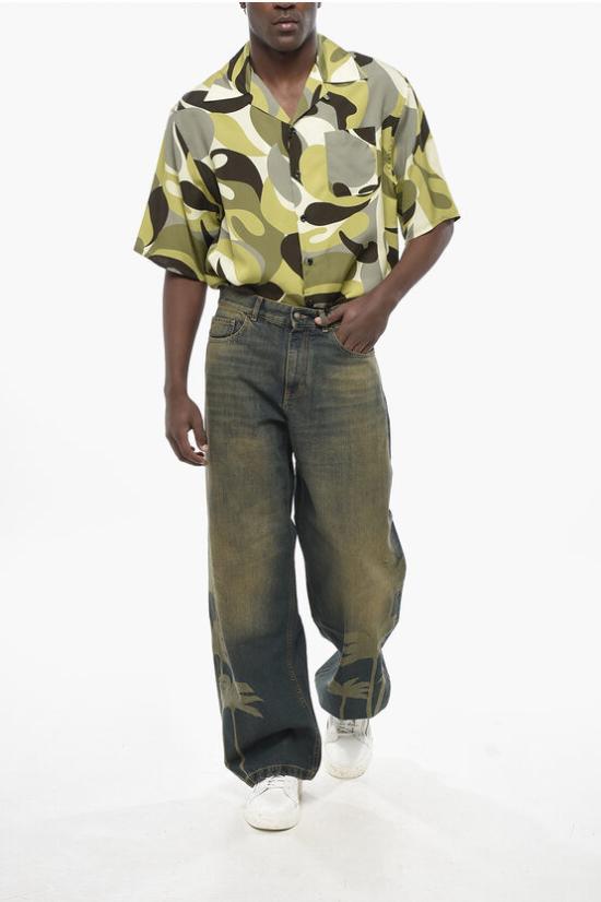  팜앤젤스 데님 팬츠 PMYA049S25DEN0016009 Blue - PALM ANGELS