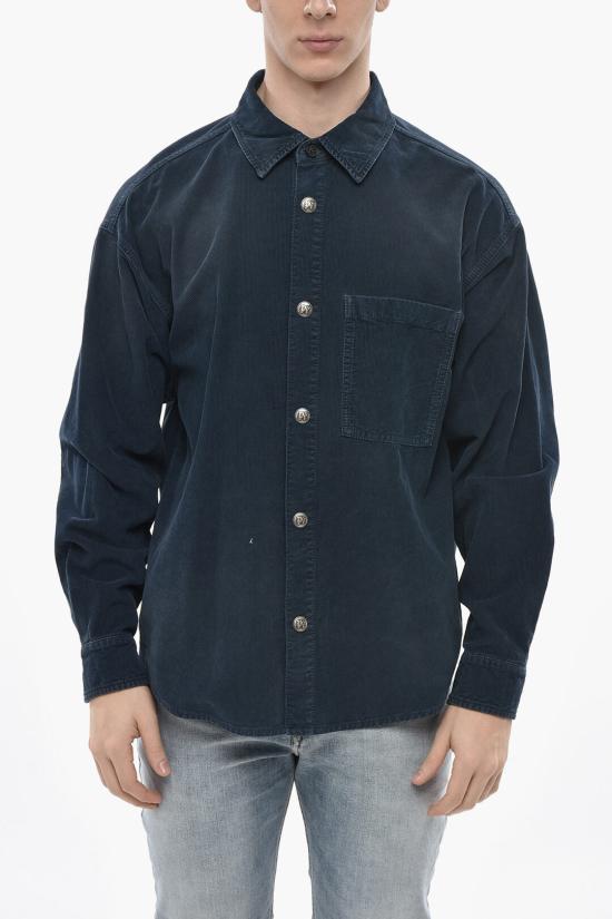  팜앤젤스 긴팔 셔츠 PMES043S25FAB0024646 Blue