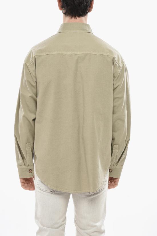  팜앤젤스 데님 셔츠 PMES043S25FAB0016262 Beige - PALM ANGELS