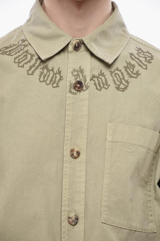  팜앤젤스 데님 셔츠 PMES043S25FAB0016262 Beige - PALM ANGELS