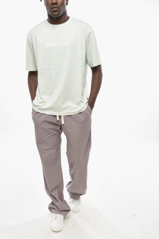  팜앤젤스 반팔 티셔츠 PMAA089S24JER0025103 Light blue - PALM ANGELS