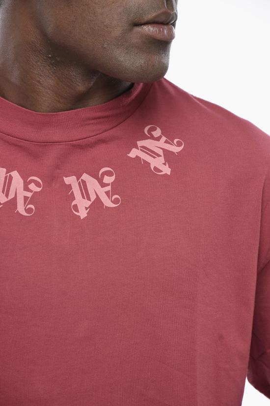  팜앤젤스 반팔 티셔츠 PMAA001F24JER0032720 Red - PALM ANGELS