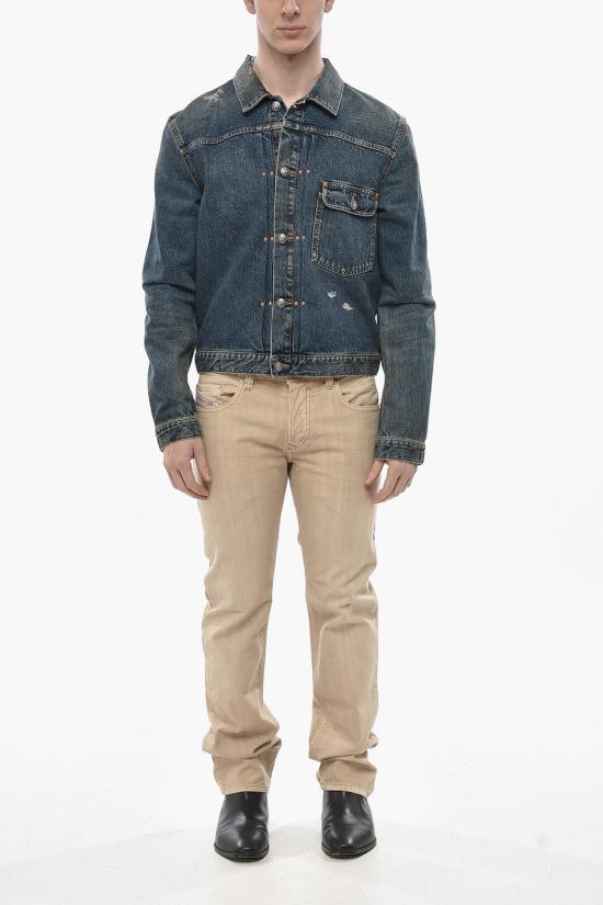  팜앤젤스 데님 자켓 PMYE055S25DEN0014540 Blue - PALM ANGELS