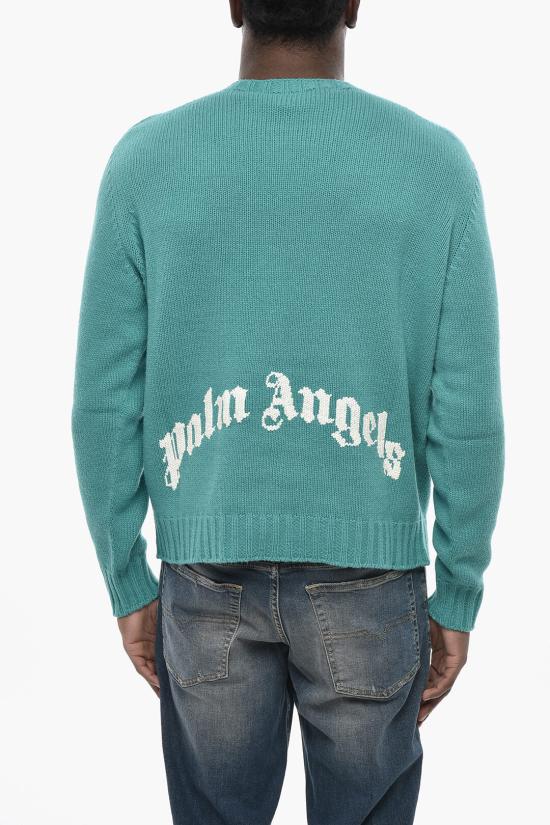  팜앤젤스 스웨터 PMHE027C99KNI0014301 Light blue - PALM ANGELS