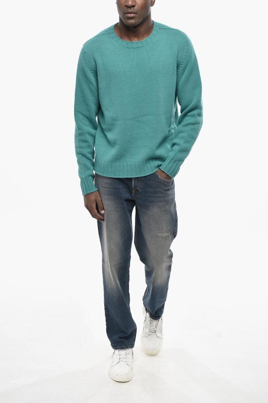  팜앤젤스 스웨터 PMHE027C99KNI0014301 Light blue - PALM ANGELS
