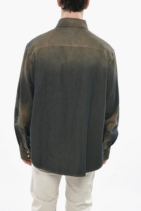  팜앤젤스 데님 셔츠 PMYD019S25DEN0016009 Brown - PALM ANGELS