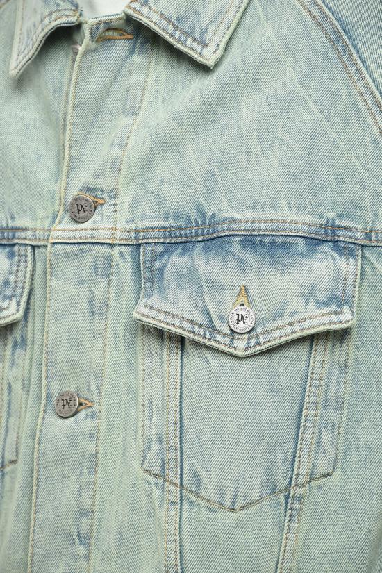  팜앤젤스 데님 자켓 PMYE038S24DEN0015103 Light blue - PALM ANGELS