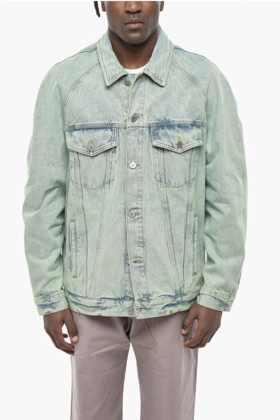  팜앤젤스 데님 자켓 PMYE038S24DEN0015103 Light blue