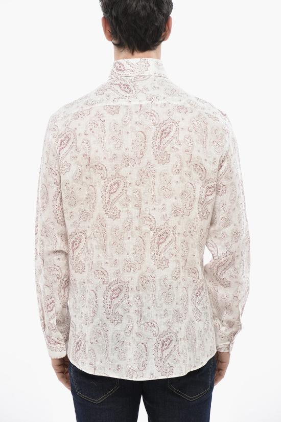  브루넬로 쿠치넬리 긴팔 셔츠 MM6540627 TM654 C008 Multicolor - BRUNELLO CUCINELLI