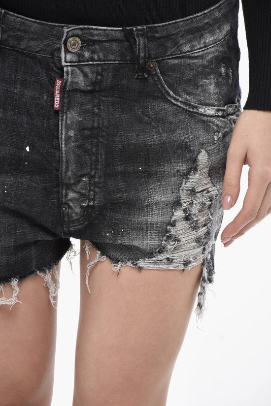  디스퀘어드2 데님 숏팬츠 S75MU0440S30357900 Black - DSQUARED2