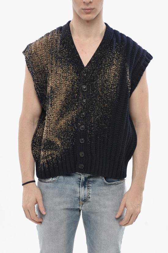  마르지엘라 니트 베스트 S67HP0009 S18279 511 Blue