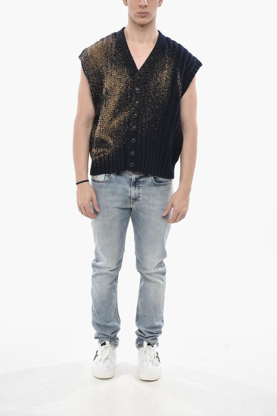  마르지엘라 니트 베스트 S67HP0009 S18279 511 Blue - MAISON MARGIELA