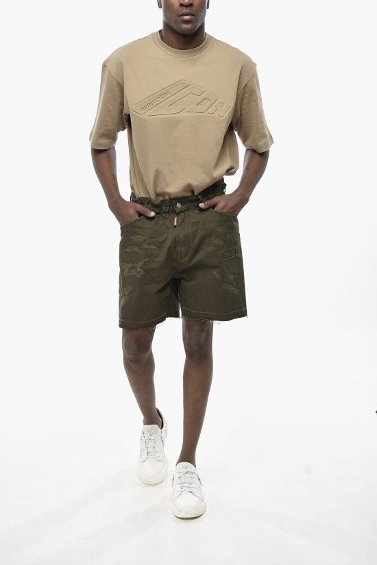 디스퀘어드2 숏팬츠 S74MU0886 S41794 697 Military Green - DSQUARED2
