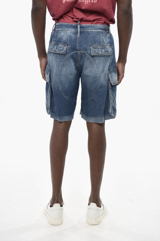  디스퀘어드2 데님 숏팬츠 S78MU0062 S30341 470 Blue - DSQUARED2