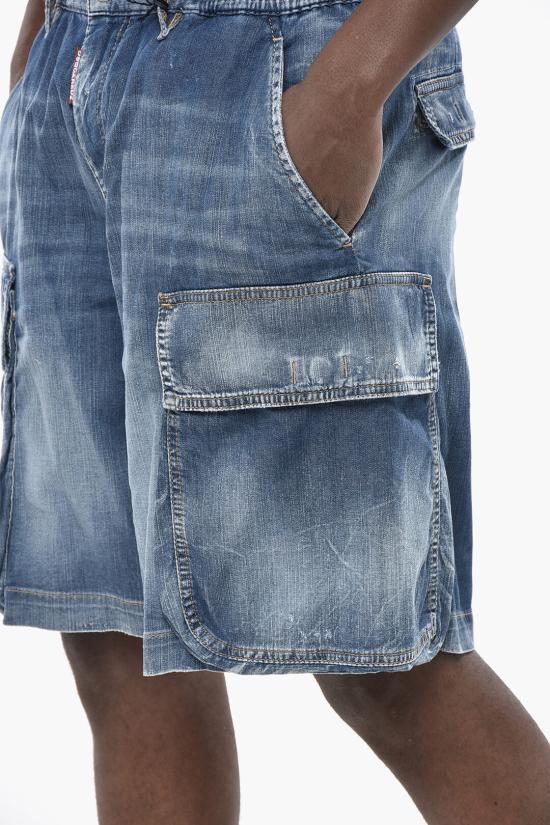 디스퀘어드2 데님 숏팬츠 S78MU0062 S30341 470 Blue - DSQUARED2