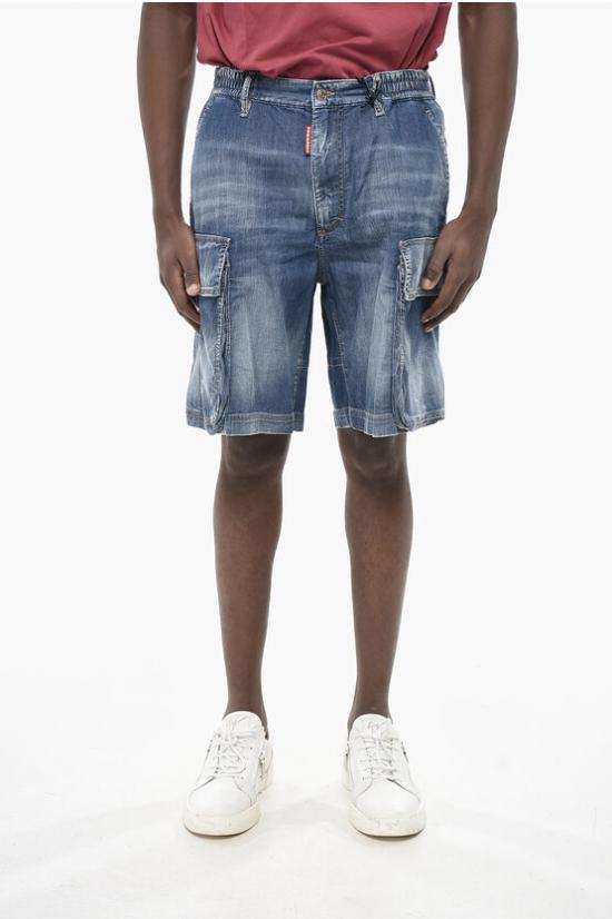  디스퀘어드2 데님 숏팬츠 S78MU0062 S30341 470 Blue