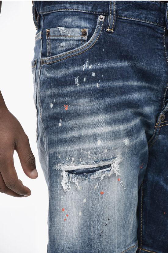  디스퀘어드2 데님 숏팬츠 S74MU0884 S30664 470 Blue - DSQUARED2