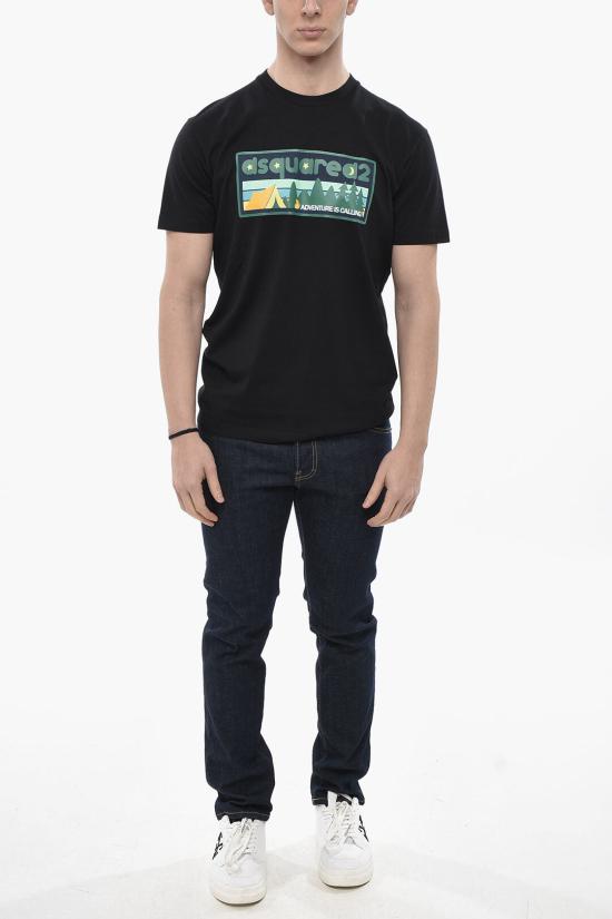  디스퀘어드2 반팔 티셔츠 S74GD1395 D20020 900 Black - DSQUARED2
