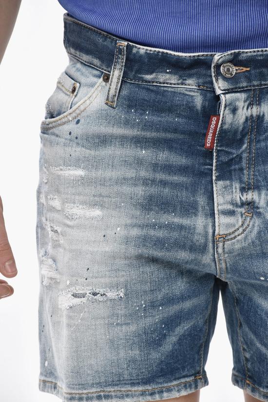  디스퀘어드2 데님 숏팬츠 S71MU0845 S30663 470 Light blue - DSQUARED2
