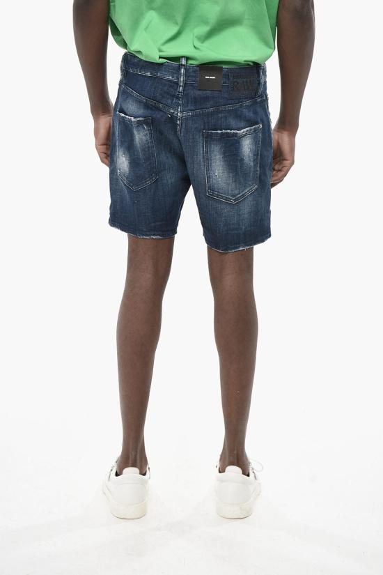 디스퀘어드2 데님 숏팬츠 S71MU0846 S30342 470 Blue - DSQUARED2