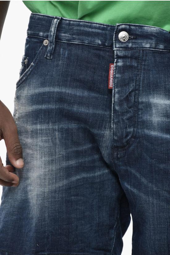  디스퀘어드2 데님 숏팬츠 S71MU0846 S30342 470 Blue - DSQUARED2