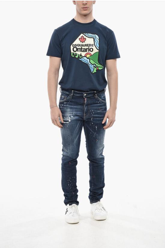  디스퀘어드2 데님 팬츠 S74LB1658 S30664 470 Blue - DSQUARED2