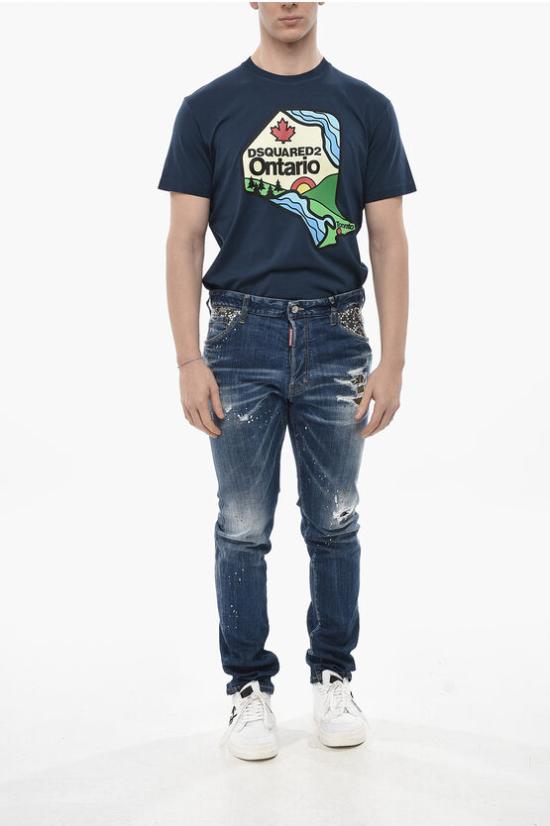 디스퀘어드2 데님 팬츠 S74LB1645 S30342 470 Blue - DSQUARED2