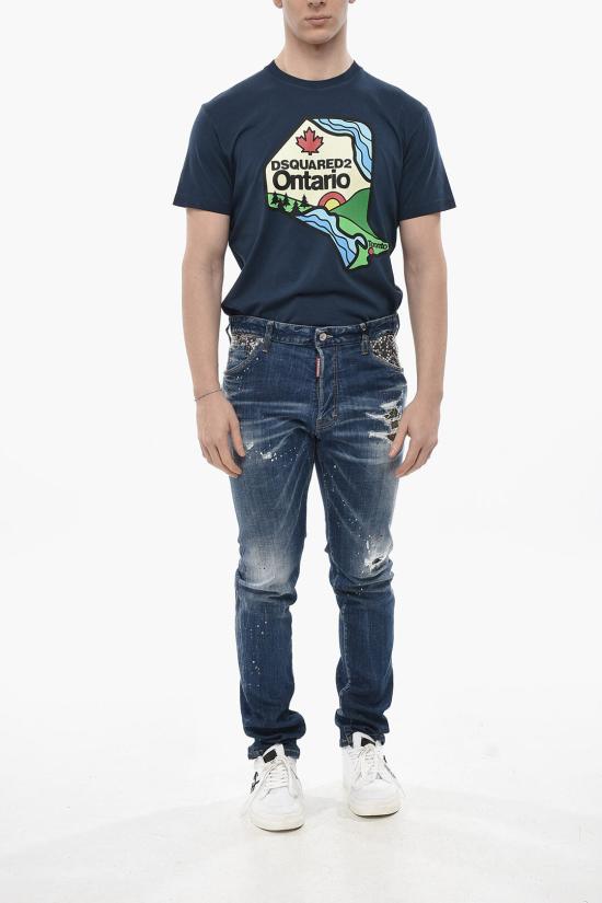  디스퀘어드2 데님 팬츠 S74LB1645 S30342 470 Blue - DSQUARED2