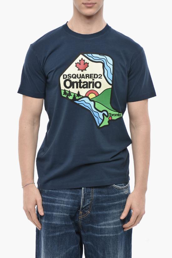  디스퀘어드2 반팔 티셔츠 S74GD1392 D20035 524 Blue