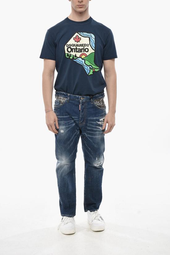  디스퀘어드2 데님 팬츠 S74LB1644 S30342 470 Blue - DSQUARED2