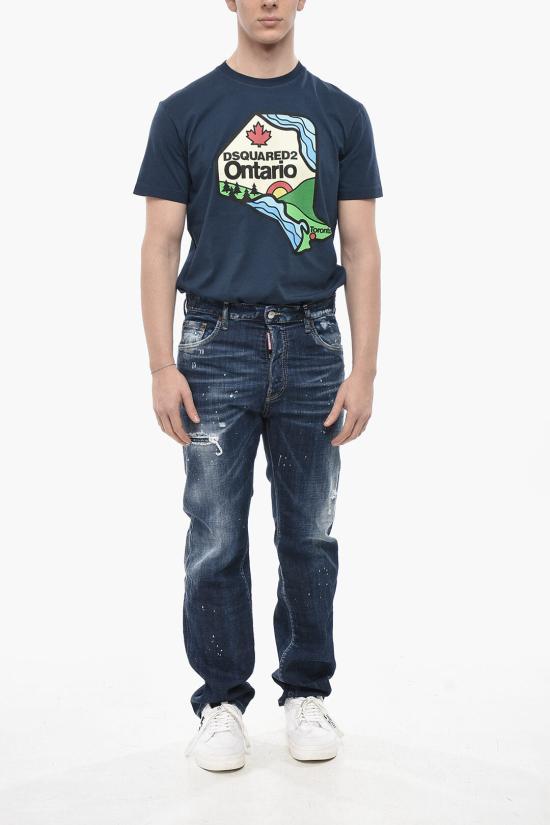  디스퀘어드2 데님 팬츠 S74LB1557 S30664 470 Blue - DSQUARED2