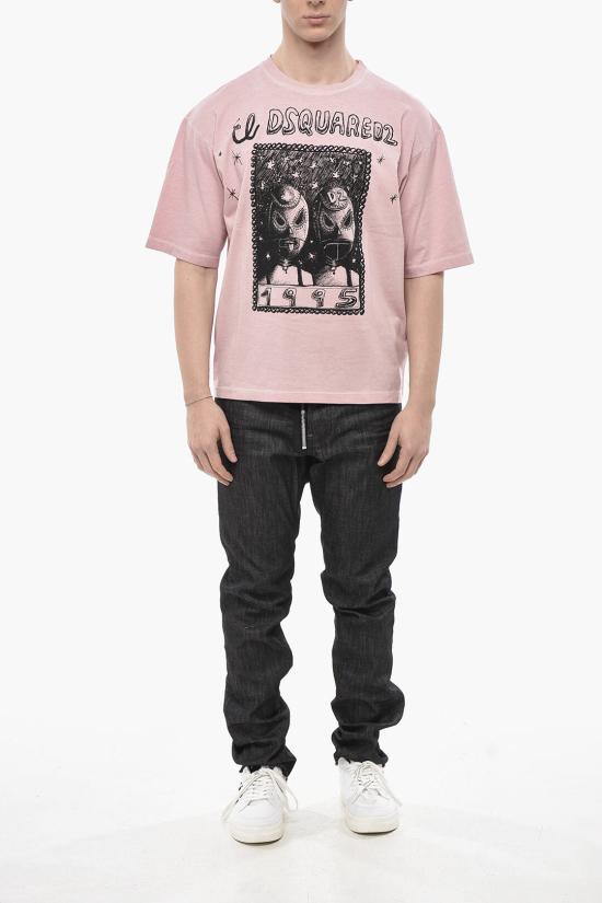  디스퀘어드2 반팔 티셔츠 S71GD1555 D20035 235 Pink - DSQUARED2