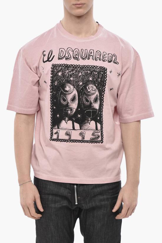  디스퀘어드2 반팔 티셔츠 S71GD1555 D20035 235 Pink