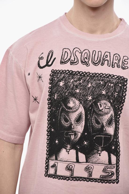  디스퀘어드2 반팔 티셔츠 S71GD1555 D20035 235 Pink - DSQUARED2