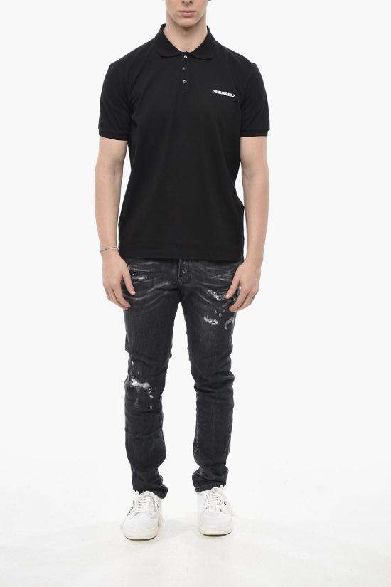  디스퀘어드2 폴로 티셔츠 S71GL0054 S22743 900 Black - DSQUARED2