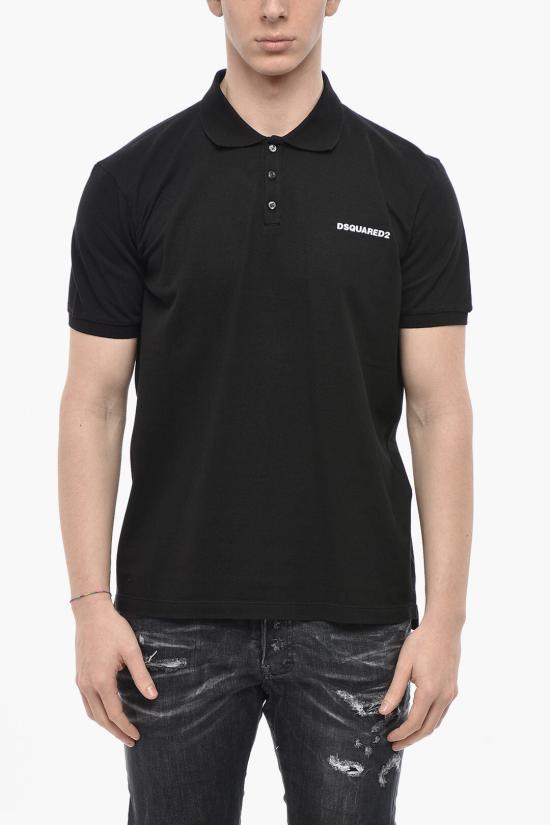  디스퀘어드2 폴로 티셔츠 S71GL0054 S22743 900 Black