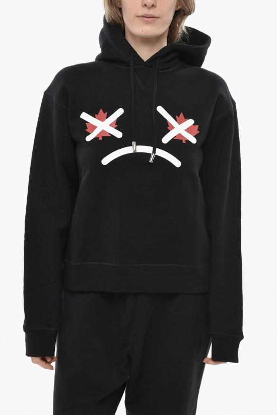  디스퀘어드2 후드 티셔츠 S75GU0484 S25516 900 Black