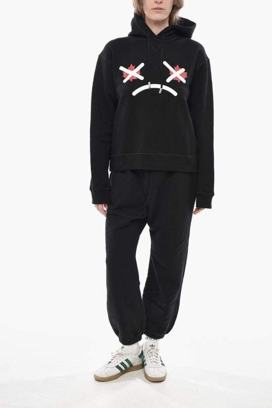  디스퀘어드2 후드 티셔츠 S75GU0484 S25516 900 Black - DSQUARED2