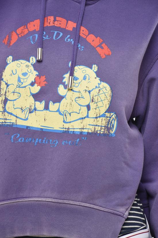  디스퀘어드2 후드 티셔츠 S75GU0509 S25539 393 Violet - DSQUARED2