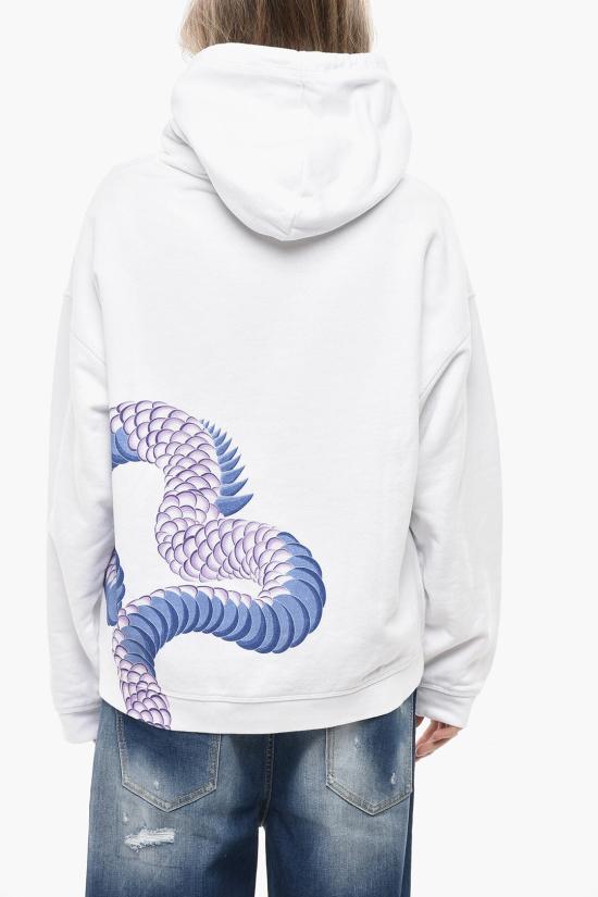  디스퀘어드2 후드 티셔츠 S75GU0523 S25551 100 White - DSQUARED2