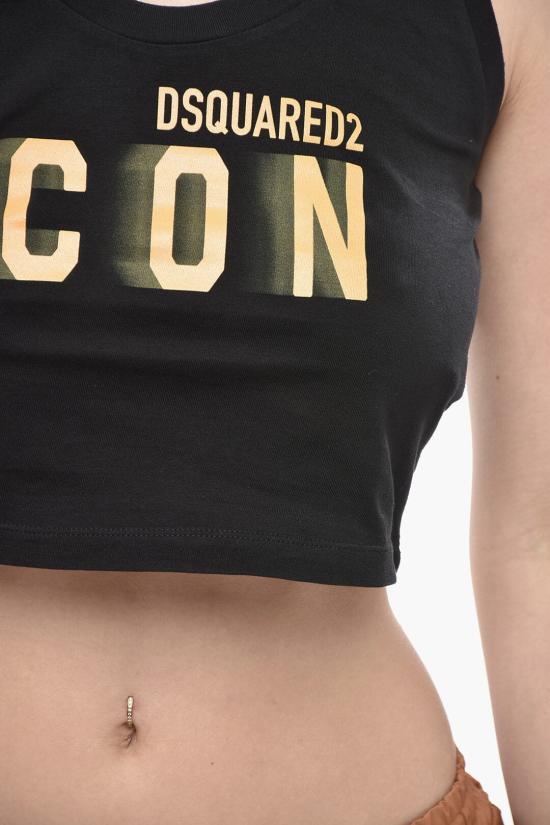  디스퀘어드2 민소매 티셔츠 S80NL0003 S24668 972 Black - DSQUARED2