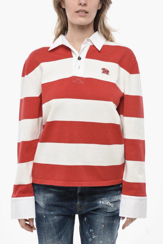  디스퀘어드2 스웨터 S72HA1198 D13011 961 Bianco Rosso