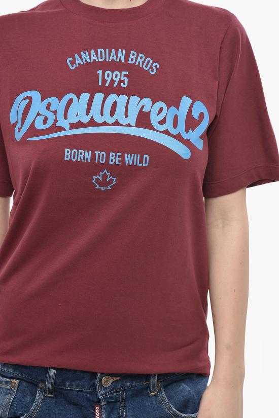  디스퀘어드2 반팔 티셔츠 S75GD0402 S24668 255 Burgundy - DSQUARED2