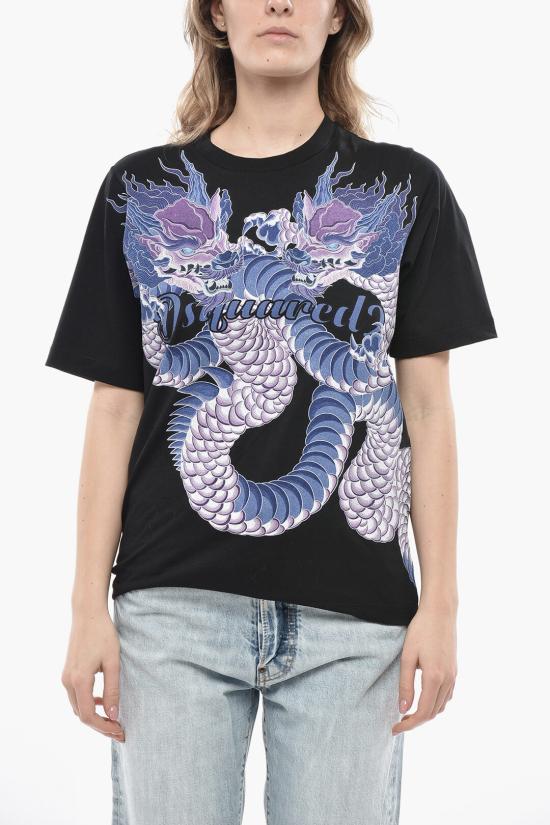  디스퀘어드2 반팔 티셔츠 S75GD0385 S24668 900 Black