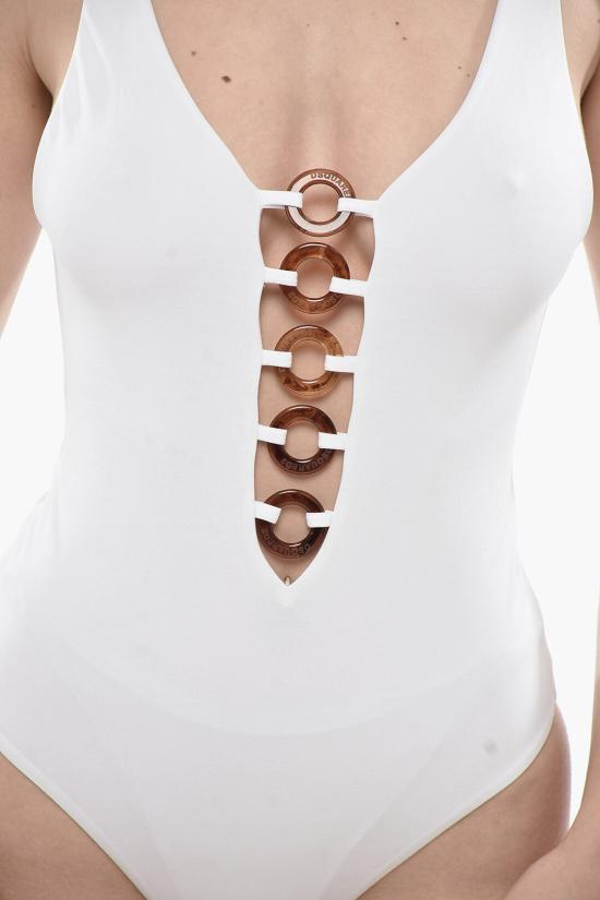  디스퀘어드2 원피스 수영복 D6BG04840 ISA01 110 White - DSQUARED2